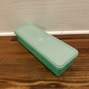 VTG Tupperware Jadeite Green Celery Keeper 892 with lid 893